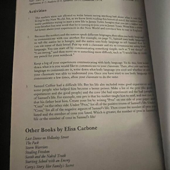 Scholastic Book with Black and White Text - Picture 2 of 5